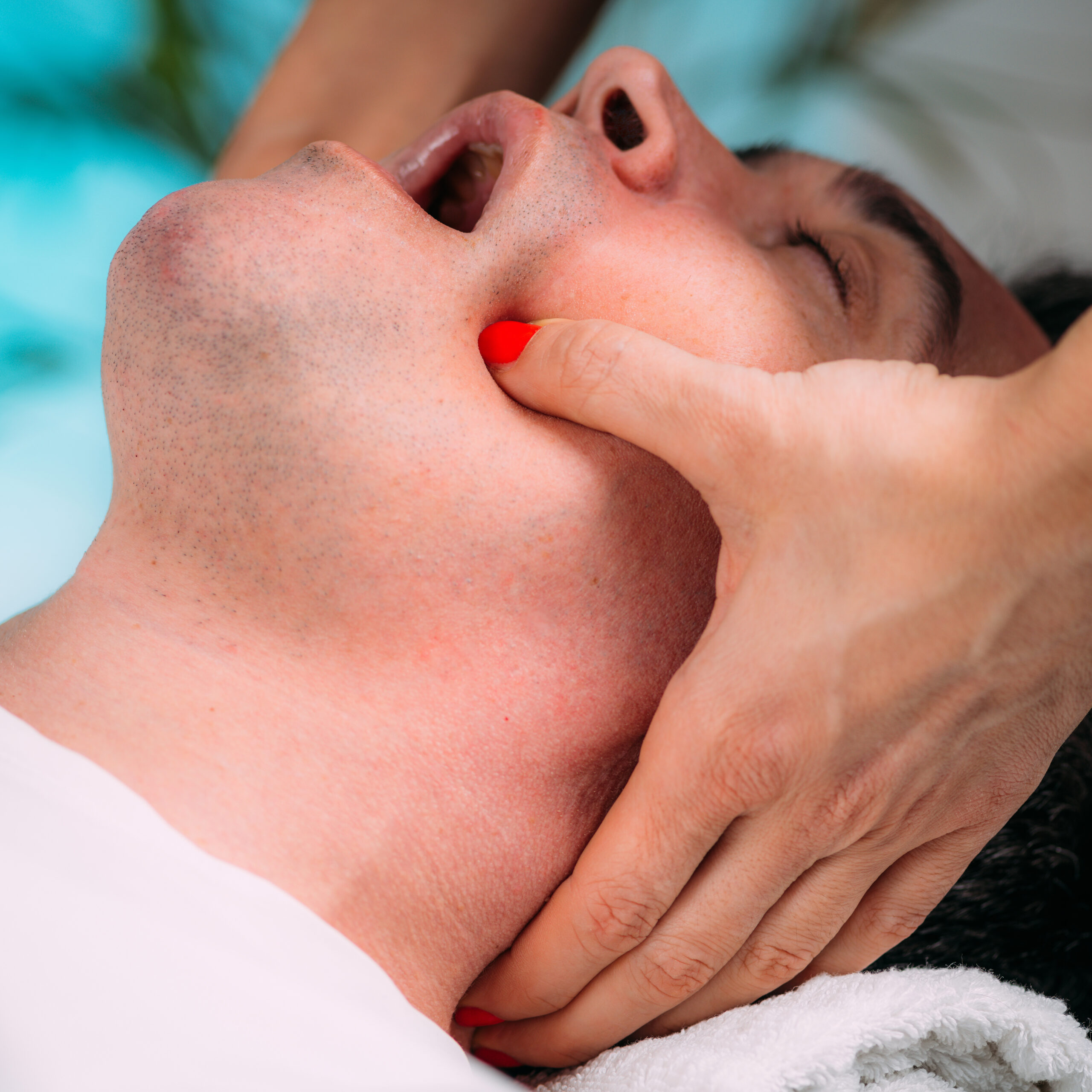 Focused facial pain and tension headache relief session at On Point Massage