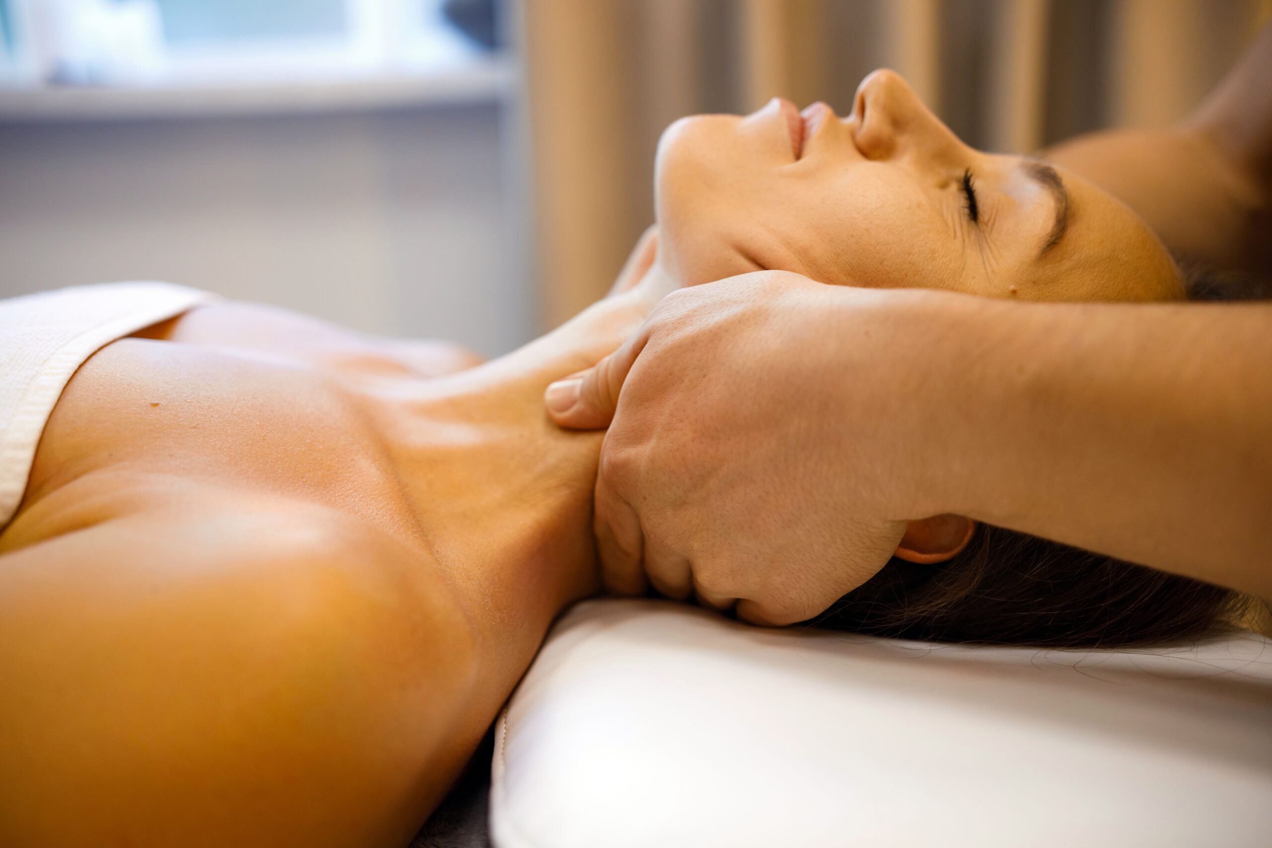 Neck massage for tension headache relief in Colorado Springs at On Point Massage.